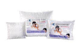 Poduszka antyalergiczna 70x80 Med Comfort rulon 1 kg biała z zamkiem 100% microfibra AMW