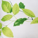 Pościel satynowa 180x200 biała zielona liście 1516/1 Satynlove 5