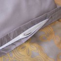Pościel z mikrofibry 160x200 szara złota glamour ornamenty pasy 12202 Darymex