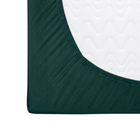 Prześcieradło jersey z gumką 220x200 Basic 036 zielone butelkowe Darymex