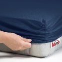 Prześcieradło jersey z gumką 60x120 granatowe 034 grube 150g/m2 KARO