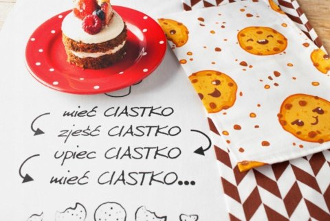 Komplet ścierek kuchennych 3 szt. 40x60 ciasteczka Kuke 009 bawełniany Faro