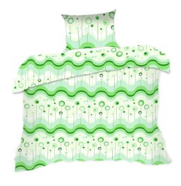 Pościel bawełniana 140x200 lizaki zielona 322N Classic