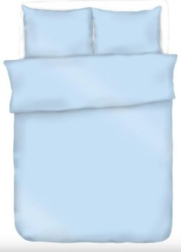 Pościel bawełniana 140x200 niebieska 11 jednobarwna