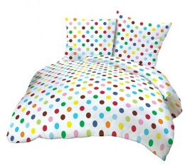 Poszewka z kory 40x40 biała kolorowa grochy 030A KK053 Kora 23