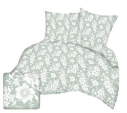 Poszewka z kory 40x40 zielona szałwia kwiaty A1034 Kora 23