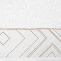 Ręcznik 70x140 Blanca 9 biały złoty geometria 500g/2 frotte Limited Collection Eurofirany