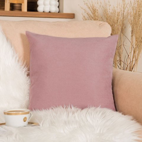 MILAS Poszewka dekoracyjna, 40x40cm, kolor 019 pudrowy różowy, ciemny - szyta w Polsce MILAS0/POP/019/040040/1