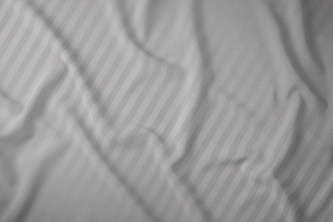 Pościel adamaszkowa 220x200 szara jasna jednobarwna paski 1 cm Pure