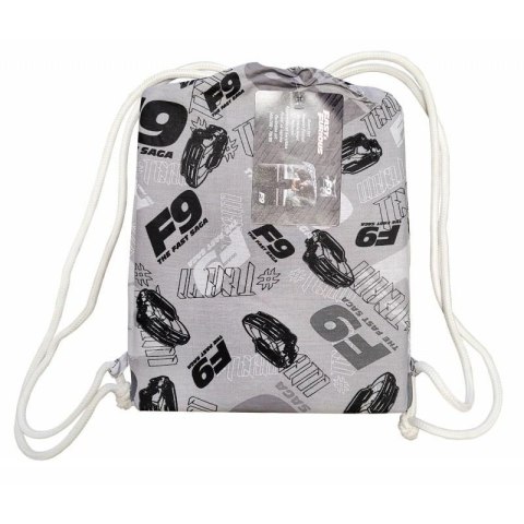 Pościel świecąca w ciemności 140x200 Szybcy i wściekli szara FF-7679BL poszewka 70x90 + worek bawełniany Halantex