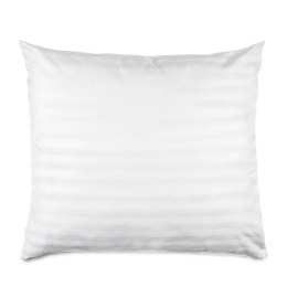 Poszewka bambusowa 50x60 biała paski satyna bawełniana jednobarwna Bamboo 23