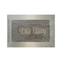Prezent dla Taty ręcznik 70x140 Dla Taty szary serduszka w pudełku na Dzień Taty