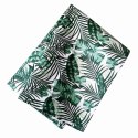 Ścierka kuchenna 45x65 Jungle biała zielona liście bawełniana I 23