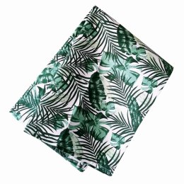 Ścierka kuchenna 45x65 Jungle biała zielona liście bawełniana I 23