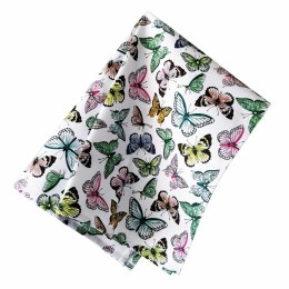 Ścierka kuchenna 45x65 Motyle biała kolorowa bawełniana I 23