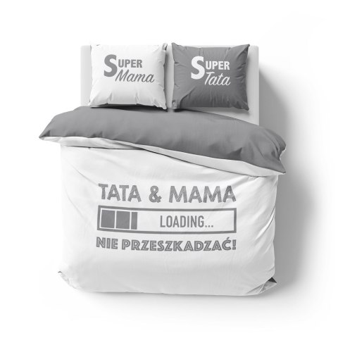Pościel bawełniana 160x200 tata & mama nie przeszkadzać 4417 A Holland 35