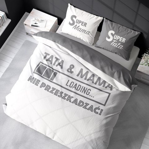 Pościel bawełniana 160x200 tata & mama nie przeszkadzać 4417 A Holland 35