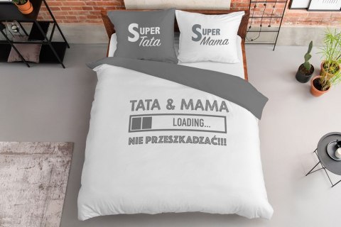 Pościel bawełniana 160x200 tata & mama nie przeszkadzać 4417 A Holland 35