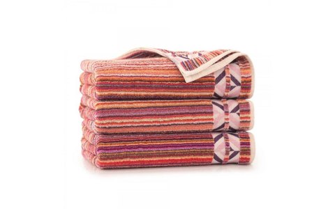 Ręcznik 70x140 Peru wielokolorowy 02 paski frotte 500 g/m2 9152 Zwoltex