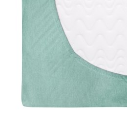 Prześcieradło flanelowe z gumką 160x200 turkusowe Darymex