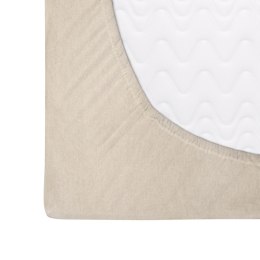 Prześcieradło flanelowe z gumką 180x200 beżowe jasne Darymex