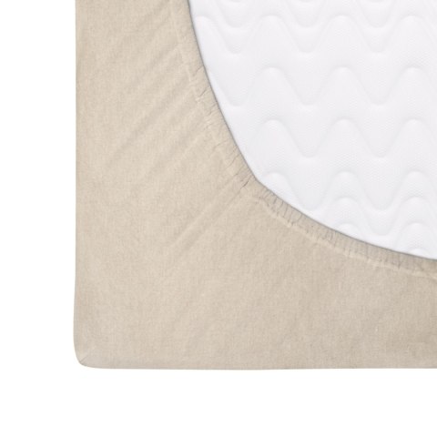 Prześcieradło flanelowe z gumką 180x200 beżowe jasne Darymex
