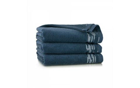 Ręcznik Grafik 70x140 niebieski indygo 450 g/m2