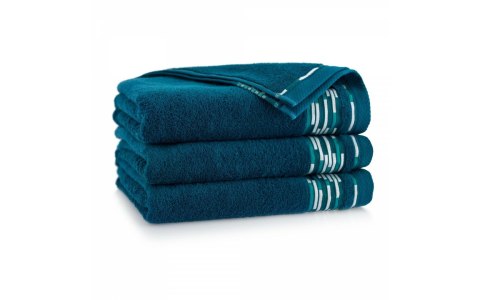 Ręcznik Grafik 70x140 turkusowy ciemny emerald 450 g/m2