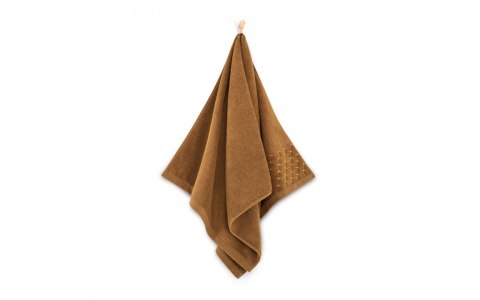 Ręcznik Oscar AB 50x100 brązowy jasny frotte 500 g/m2 Zwoltex