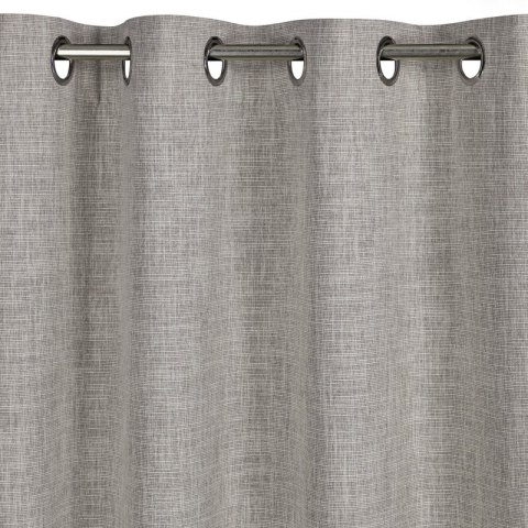 Zasłona 140x250 Roma beżowa w stylu eko gotowa na przelotkach Eurofirany