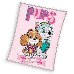 Koc z mikrofibry 130x170 Psi Patrol różowy 4203 C23