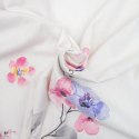 Pościel flanelowa 220x200 Kwiaty biała różowa 31501/1 Flanela 3 Darymex