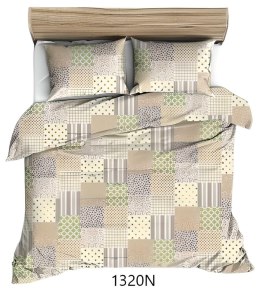 Poszewka bawełniana 40x40 beżowa kolorowa paczłork 1320 N bawełna Max