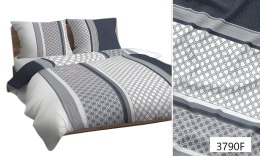 Poszewka bawełniana 40x40 szara grafitowa geometria 3790 F bawełna Max