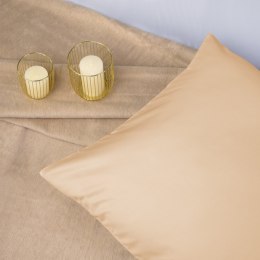 Poszewka satynowa 50x60 beżowa jasna 044 jednobarwna Darymex