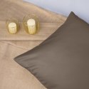 Poszewka satynowa 50x60 sepia 043 jednobarwna Darymex