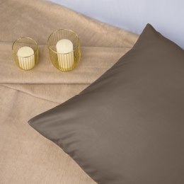 Poszewka satynowa 70x80 sepia 043 jednobarwna Darymex