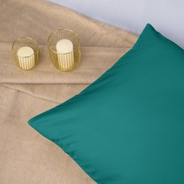 Poszewka satynowa 70x80 turkusowa ciemna 042 jednobarwna Darymex