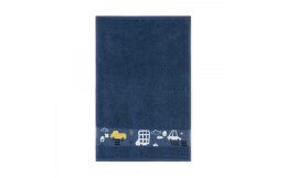 Ręcznik Autka 30x50 granatowy frotte bawełniany dziecięcy do przedszkola
