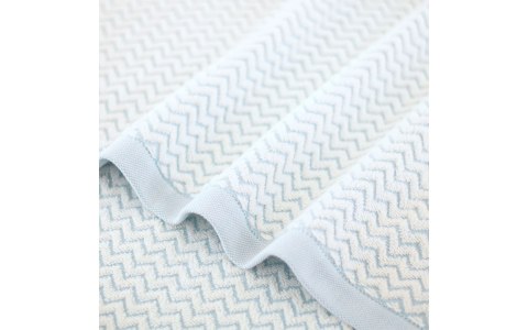 Ręcznik Lahti 70x140 niebieski zygzak 500 g/m2 Zwoltex 23