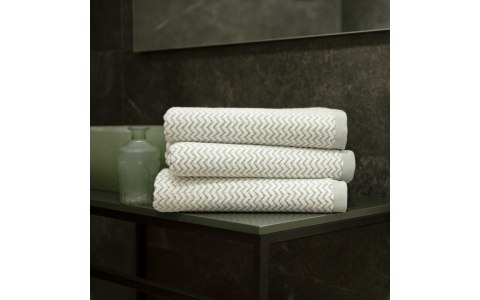 Ręcznik Lahti 70x140 zielony zygzak 500 g/m2 Zwoltex 23