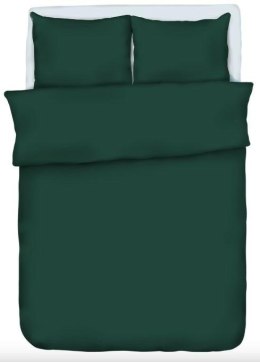 Prześcieradło z kory 160x200 jednobarwne zielone butelkowe bawełna 100%