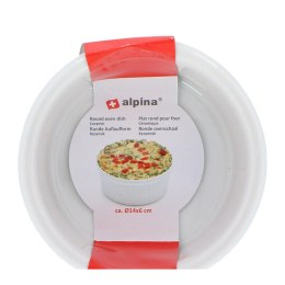 Alpina - Naczynie do pieczenia ceramiczne 14x6,5 cm 600 ml (biały)