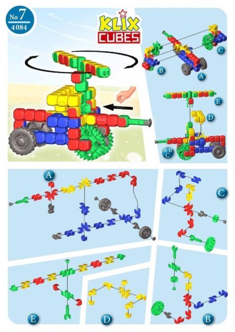 Klix Cubes 312 el. - Klocki Konstrukcyjne