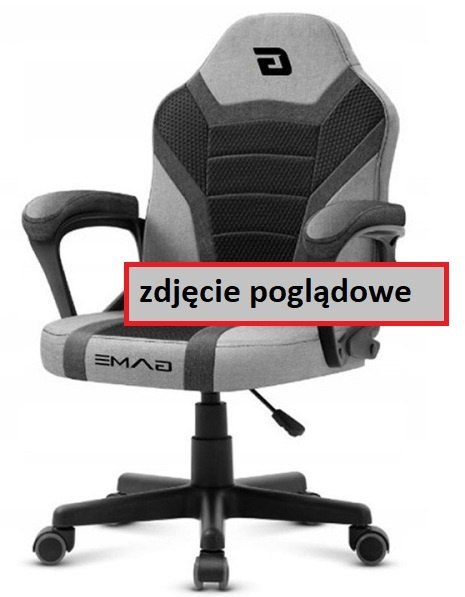 Fotel obrotowy do biurka MARIO DARK GUN GREY