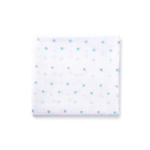 Komplet pieluch muślinowych 3 szt 80x80 Panda niebieski