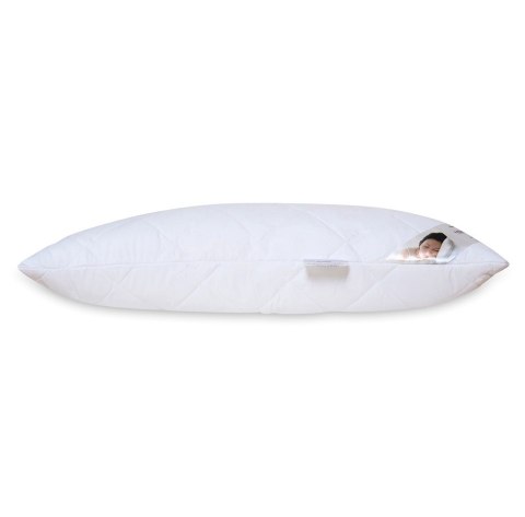 Poduszka antyalergiczna 40x60 Mikrofibra pikowana plus 350g biała AMZ