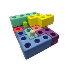 Piankowe klocki Tetris - 45 el.