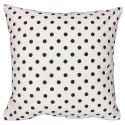Poszewka bawełniana 40x40 R051 biała czarna groszki 48D 61D