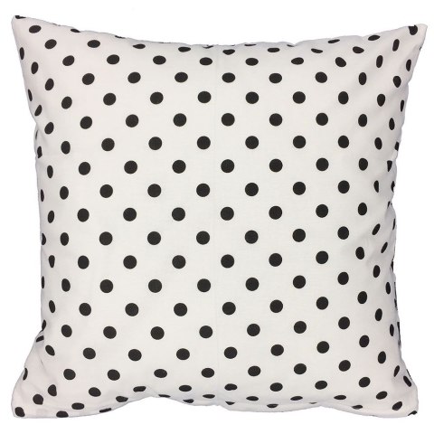 Poszewka bawełniana 40x40 R051 biała czarna groszki 48D 61D